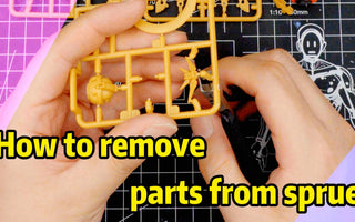 How to remove parts from sprue
