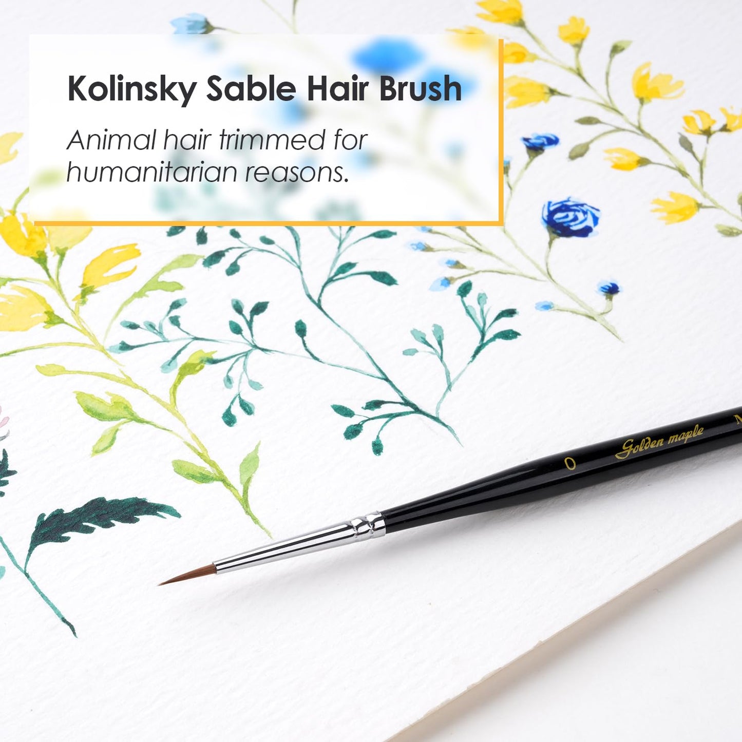 Golden Maple Master Ⅰ: Kolinsky Sable Miniature Detail Brushes