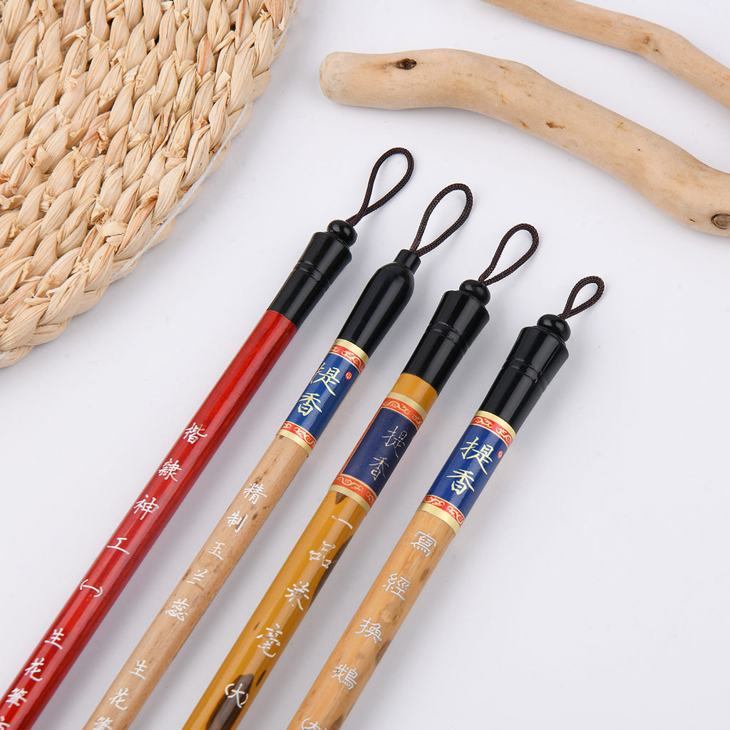 Golden Maple Chinese Classic Calligraphy Brushes For Painting Writing Watercolor