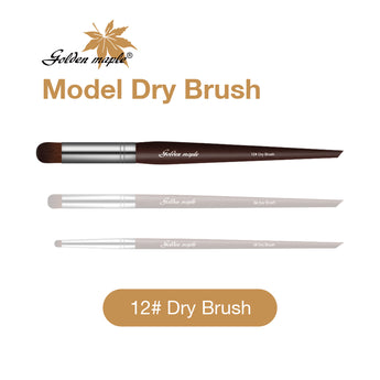 #12 miniature dry brush.