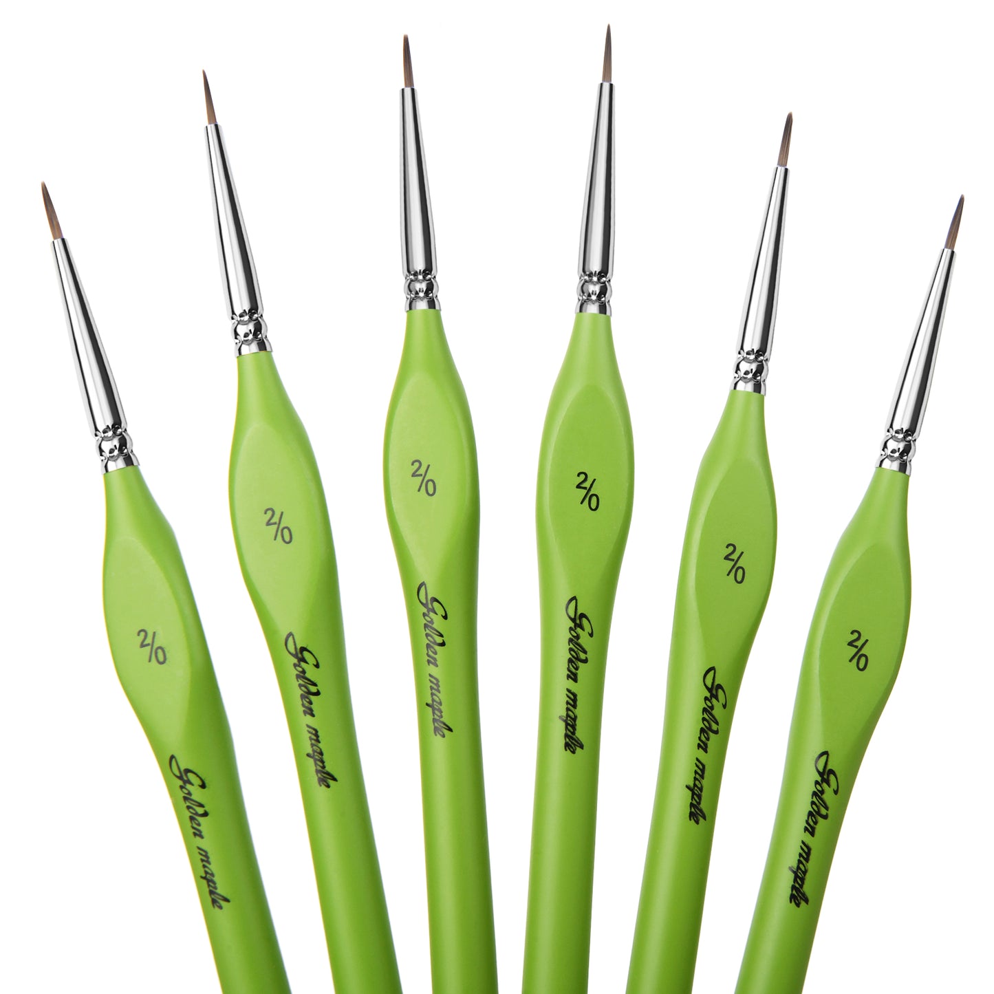 6PCS 2/0 Extra Fine Miniature Paint Brushes