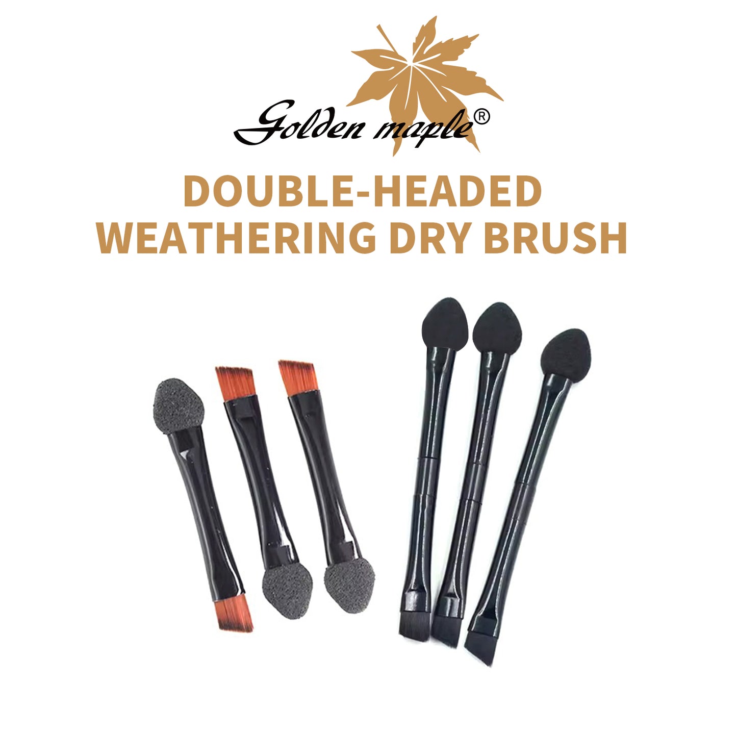 Golden Maple Double-headed Weathering Dry Brush