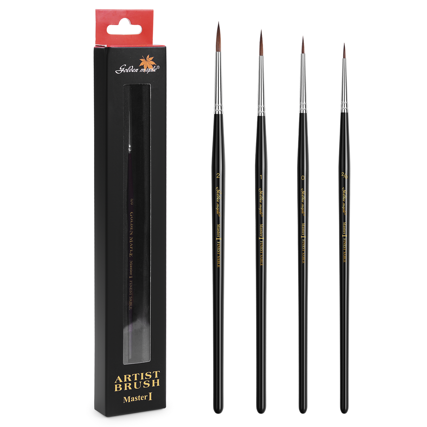 Golden Maple Master Ⅰ: Kolinsky Sable Miniature Detail Brushes