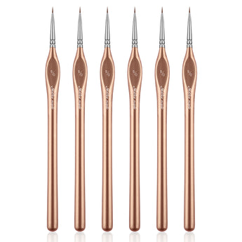 Golden Maple 6pcs Extra Fine Detail Miniature Paint Brush Set for fine art painting.