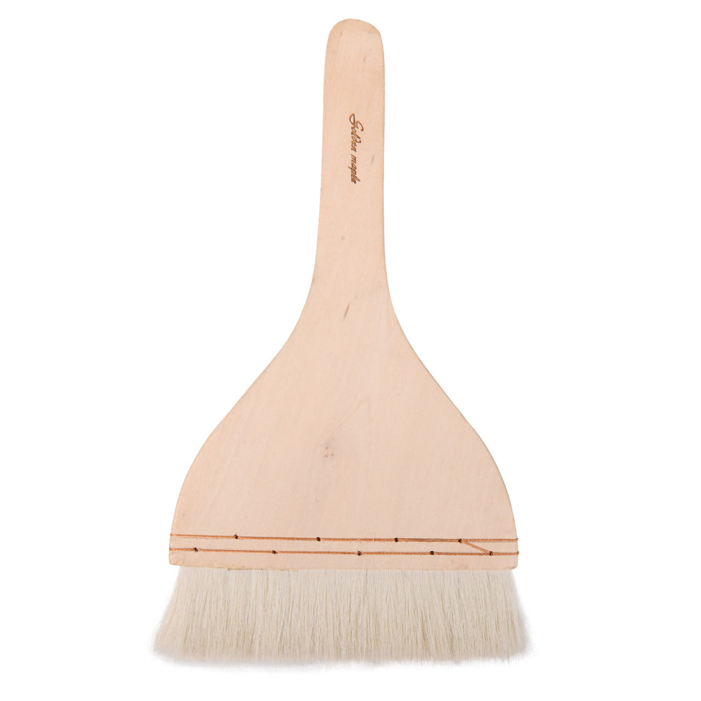 Goldenmaple 6 Inch Flat Hake Brushes, Soft Goat Hair Hake Paint Brush With Solid Wooden Handle