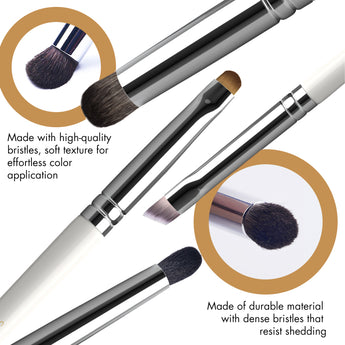 Close-up of Golden Maple pastel brushes, highlighting high-quality, soft, durable bristles for effortless color application.