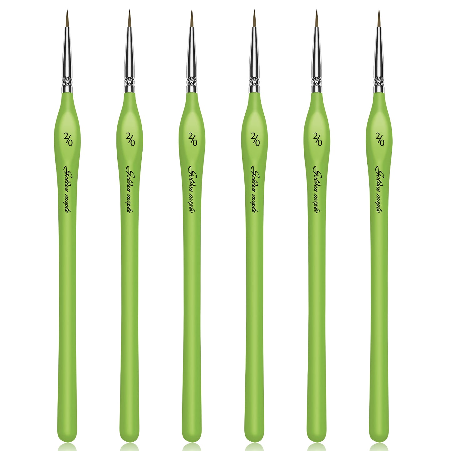 Golden Maple 6PCS Ergonomic Triangle Handle Detail Brush Set-2/0