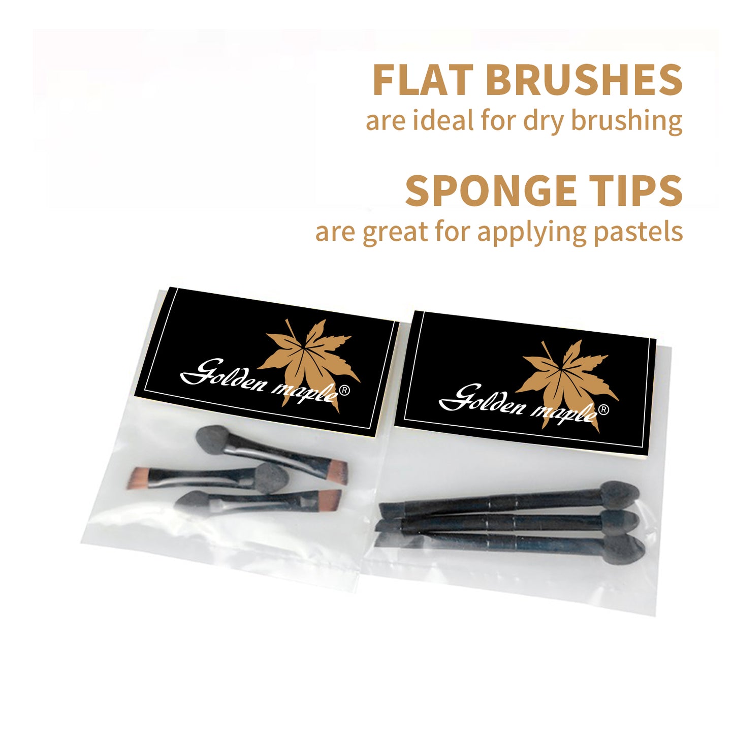 Golden Maple Double-headed Weathering Dry Brush