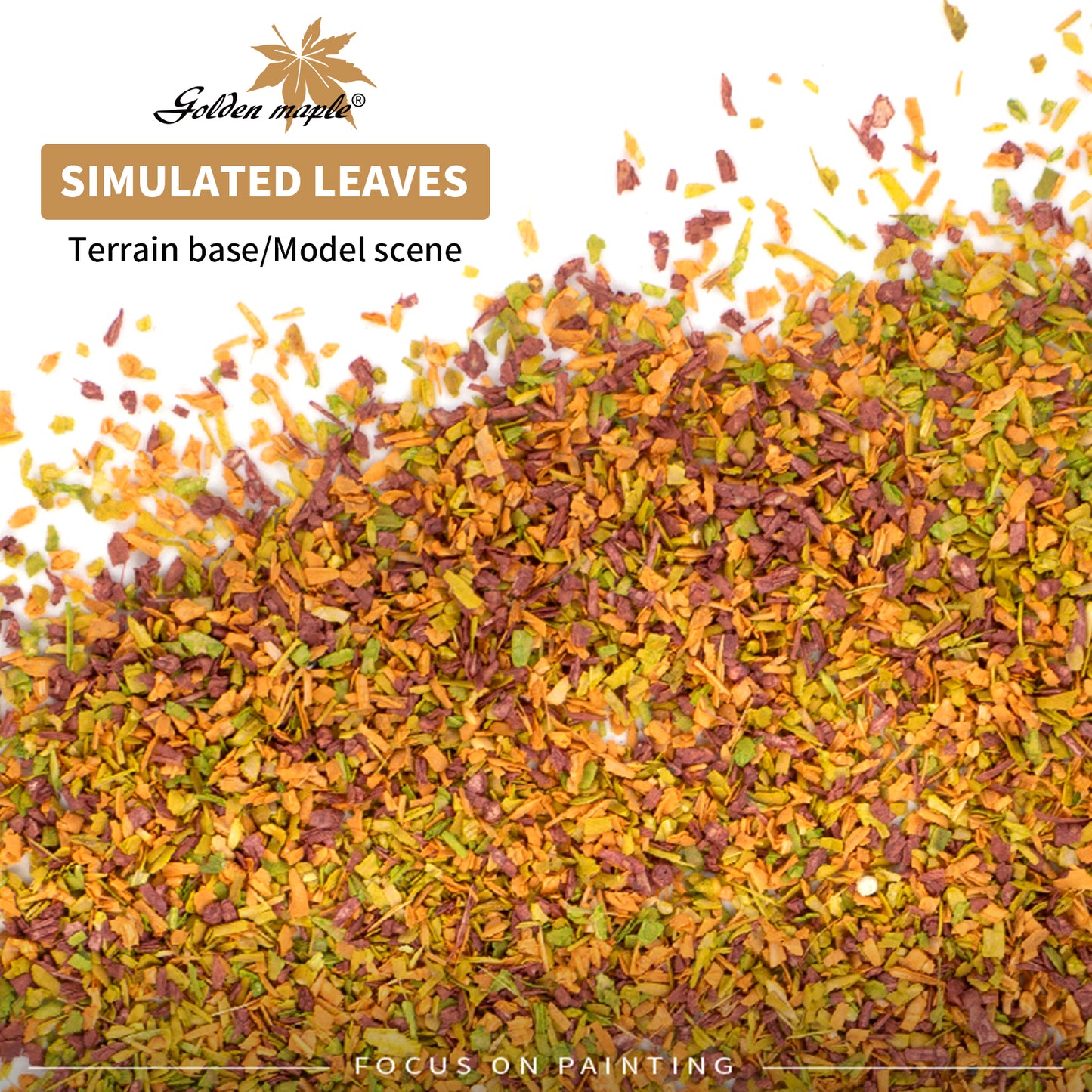 Golden Maple Simulated Leaves