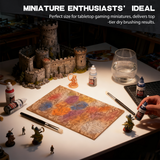 Use the dry-brushing palette during the miniature painting process.
