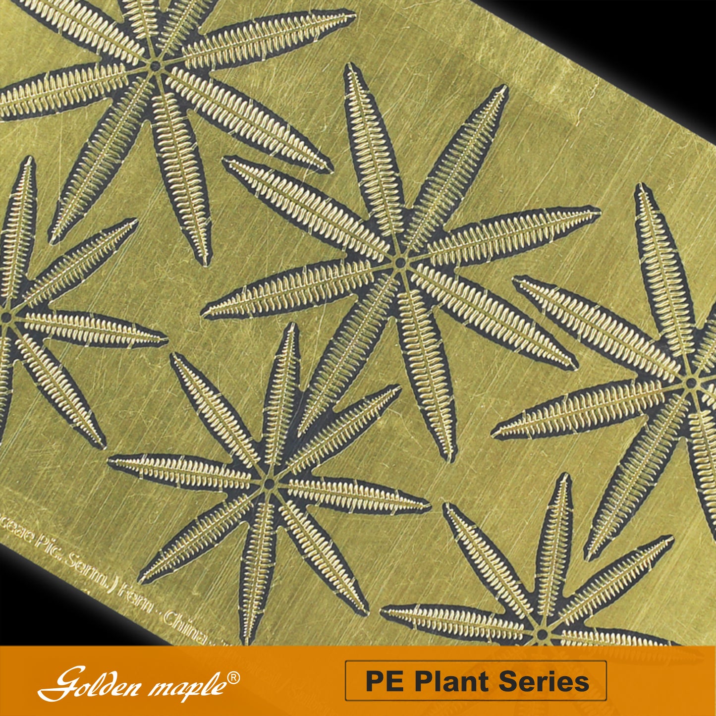 Golden Maple 1/48/35/24 Centipede Grass PE Etched Sheet Fern