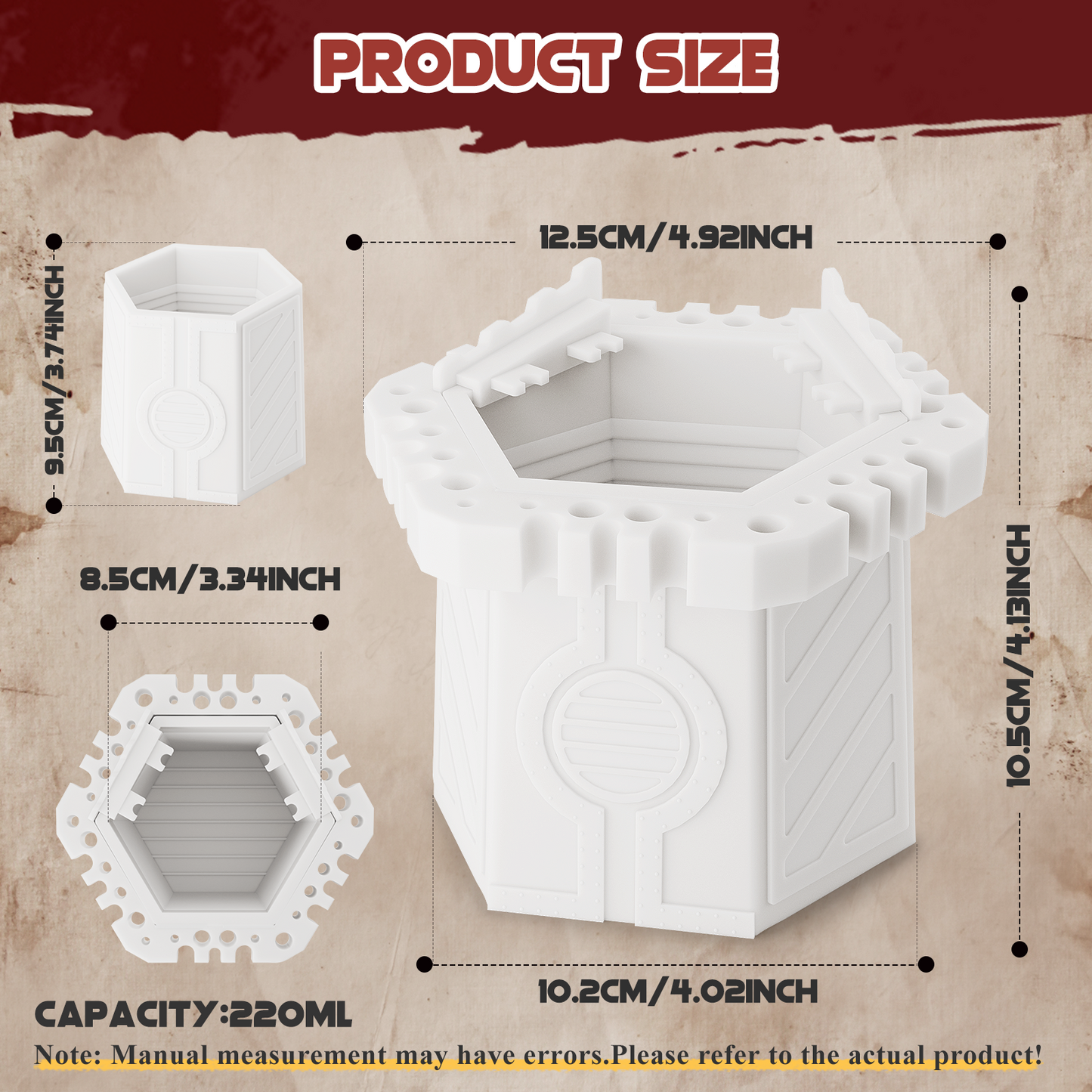 Plastic Brush Cup for Miniature Painting