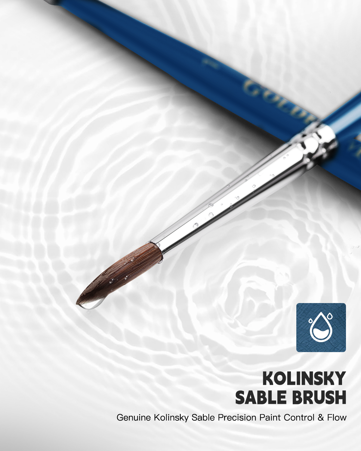 Golden Maple Master Ⅰ: Kolinsky Sable Miniature Detail Brushes