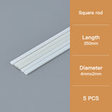 Rectangular Model Rod: 4×2mm Section, 250mm Length – Model Building Material.