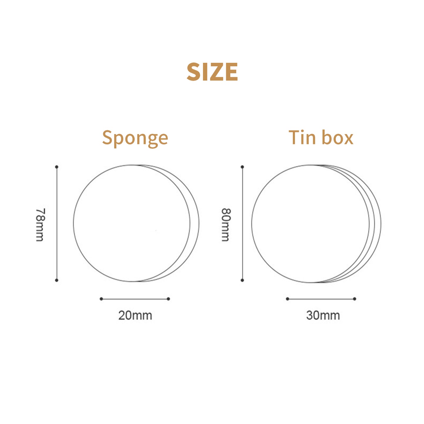 Golden Maple Dry Brush Sponge Box
