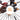Versatile miniature brush set used for basecoating, drybrushing, and fine detailing on wargaming models.
