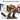 Paint a miniature figure with a drybrushing brush.