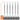 Lengths of detail brushes in different sizes, as well as their bristle lengths.
