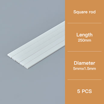 Rectangular Model Rod: 5×1.5mm Section, 250mm Length – Model Building Material.