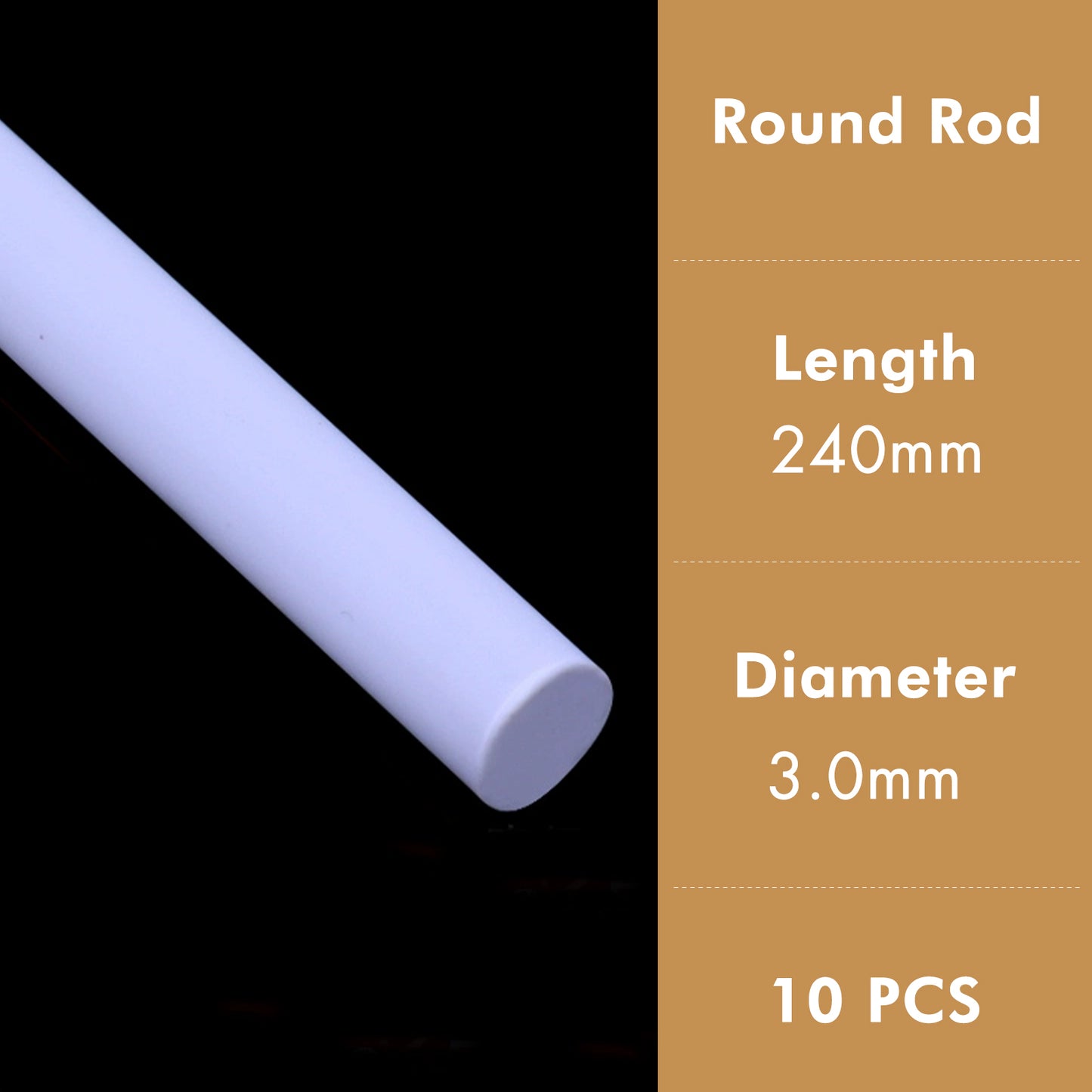 Golden Maple ABS Modeling Rods