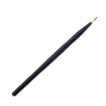 A single fine-tipped brush with a black handle, ideal for detailed model painting and hobby crafting.