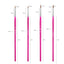Golden Maple 4PCS Rose Red Kolinsky Detail Brush Set Fine Round Point Shaped Oblique Shaped Painting Brushes For Watercolor Miniature Painting