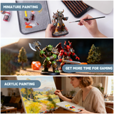 The wet palette can be used for miniature painting and acrylic painting.
