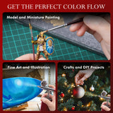 Achieve perfect color flow: Miniature brush for model painting, airbrush for fine art & DiY crafts.