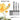Golden Maple Round Watercolor Brushes size guide: detailed dimensions for Round 6, 4, 2, showing overall & hair length, width.