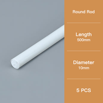 This round model rod has a diameter of 10 mm and a length of 500 mm.