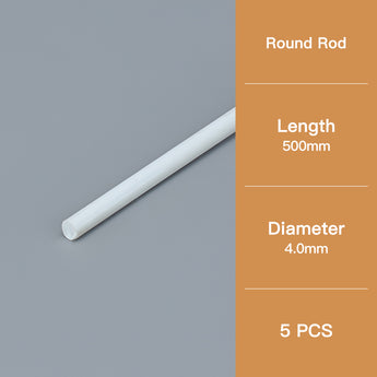 This round model rod has a diameter of 4.0 mm and a length of 500 mm.