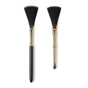 Golden Maple anti-static model cleaning brushes with black handle option and gold dual-head option.