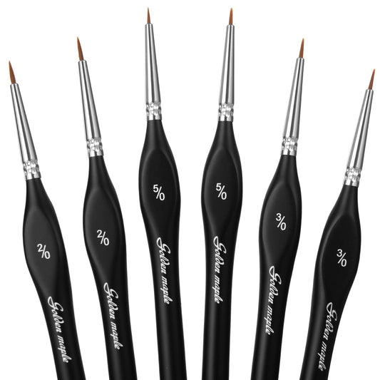 6PCS Extra Fine Detail Miniature Paint Brush Set
