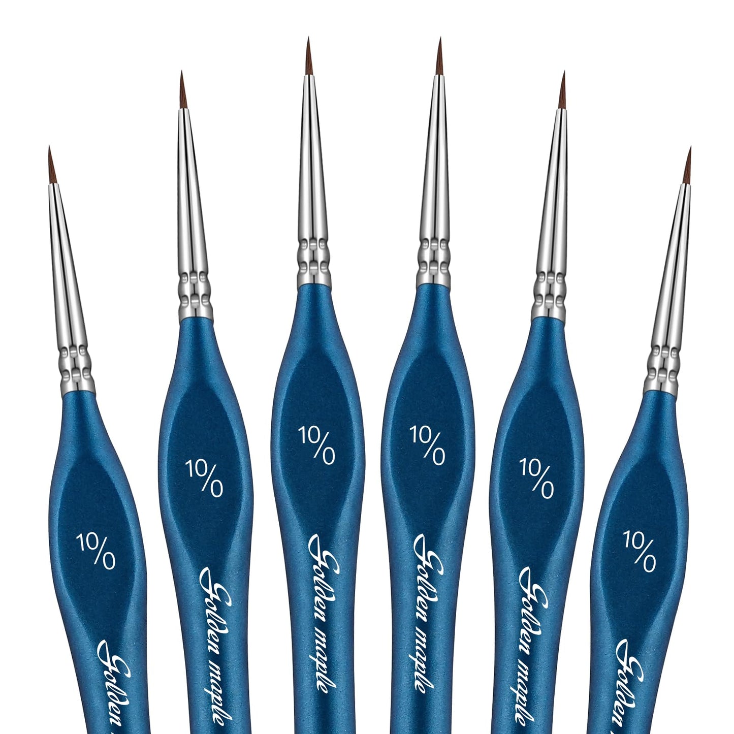 6PCS 10/0 Extra Fine Detail Miniature Paint Brushes for Small Scale Models 40k