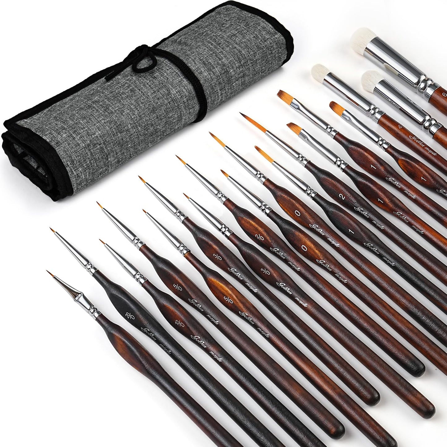 18PCS Micro Detail Paint Brush Set, Small Fine Detail Model Brushes,Dry Brushes