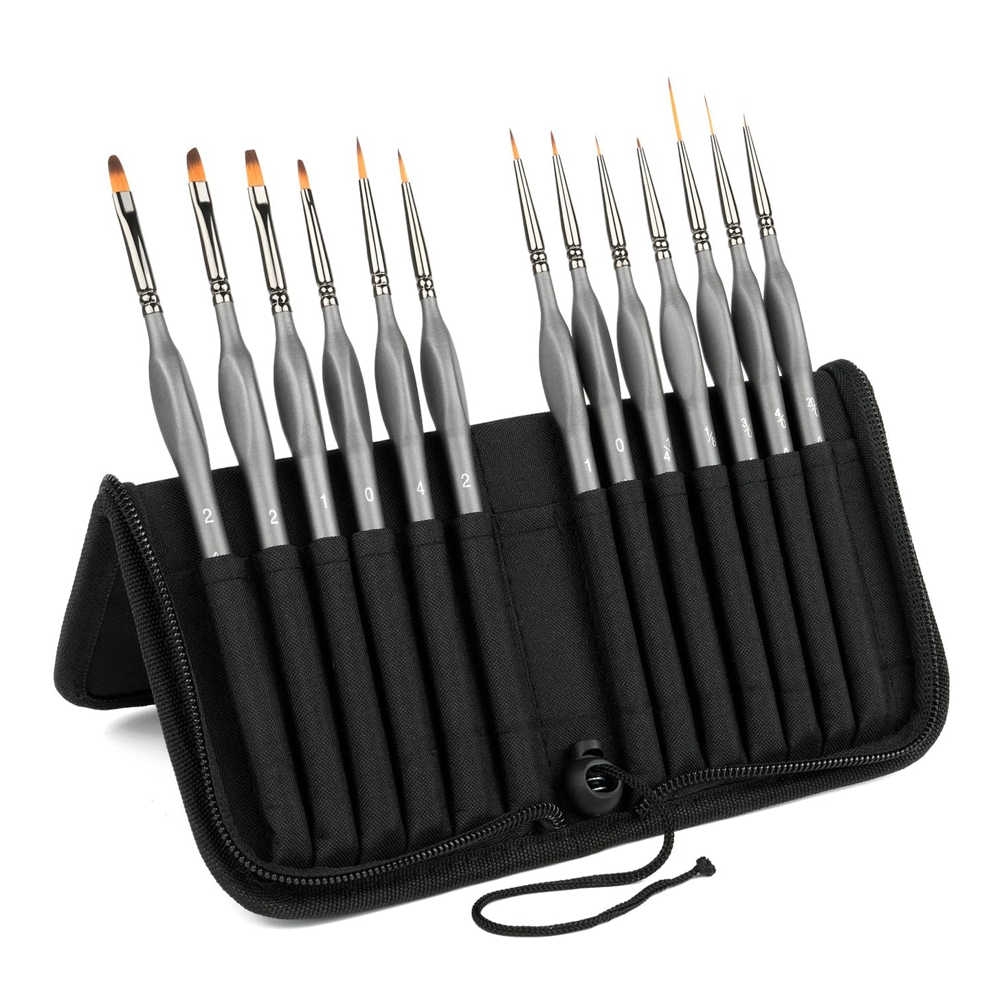 Detailing Paint Brush Set-Golden Maple 13pcs Miniature Paint Brushes Set for Fine Detail Paint, Acrylic Painting, Watercolor, Oil, Models