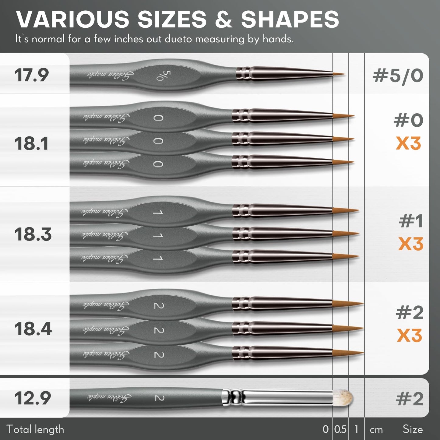 11PCS Model Detail Paint Brush Set