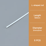 L-Shaped Craft Angle Strip: 2×2mm Section, 500mm Length – Model Building Supply.