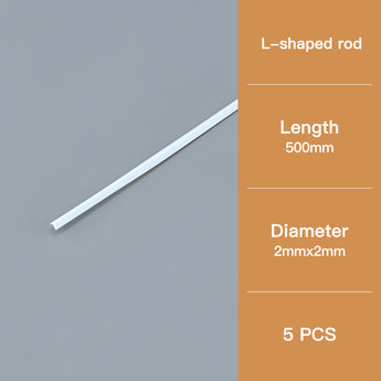 L-Shaped Craft Angle Strip: 2×2mm Section, 500mm Length – Model Building Supply.