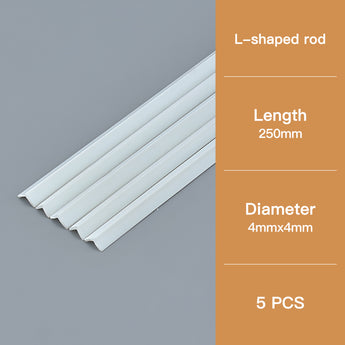 L-Shaped Craft Angle Strip: 4×4mm Section, 250mm Length – Model Building Supply.