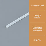 L-Shaped Craft Angle Strip: 4×4mm Section, 500mm Length – Model Building Supply.