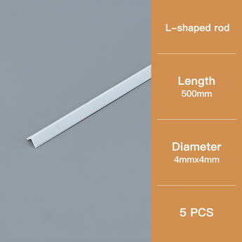L-Shaped Craft Angle Strip: 4×4mm Section, 500mm Length – Model Building Supply.