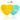 Yellow and green heart-shaped silicone cleaners.