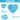 Dimensions and side view of the blue heart-shaped silicone brush cleaner.