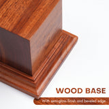 The wooden miniatures display plinth has a semi-gloss finish.