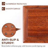 The square model display stand features a non-slip design.