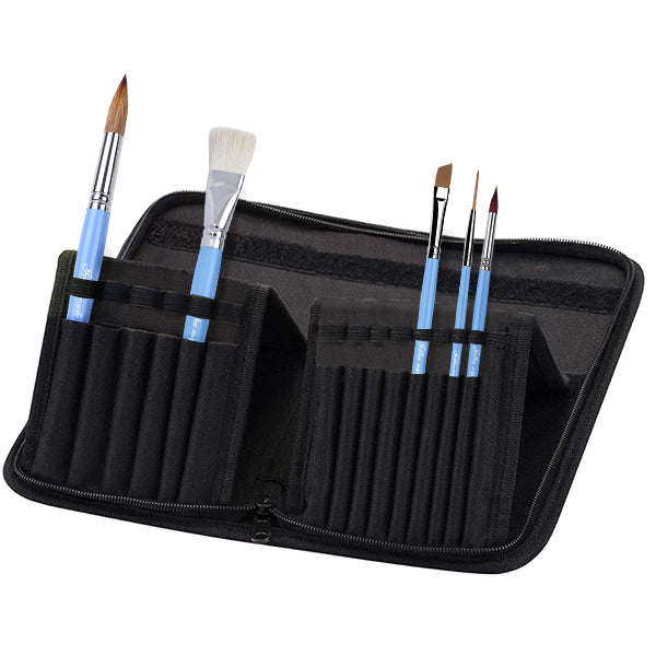 Goldenmaple & Coral Ye 6pcs Professional Watercolor Mixing Brush Set ( Coral-set )