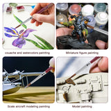 Kolinsky Sable Paint Brush for Watercolor, Gouache & Model painting. Excellent Detail Brush for Pro Artists & Beginners.