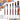 Sable Long Handle Filbert Paint Brush Set with detailed dimensions. Pro brushes for Watercolor, Oil & Acrylic Paint.