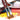 Sable Filbert Paint Brushes with brown handles & silver ferrules, resting on vibrant acrylic paint swatches.